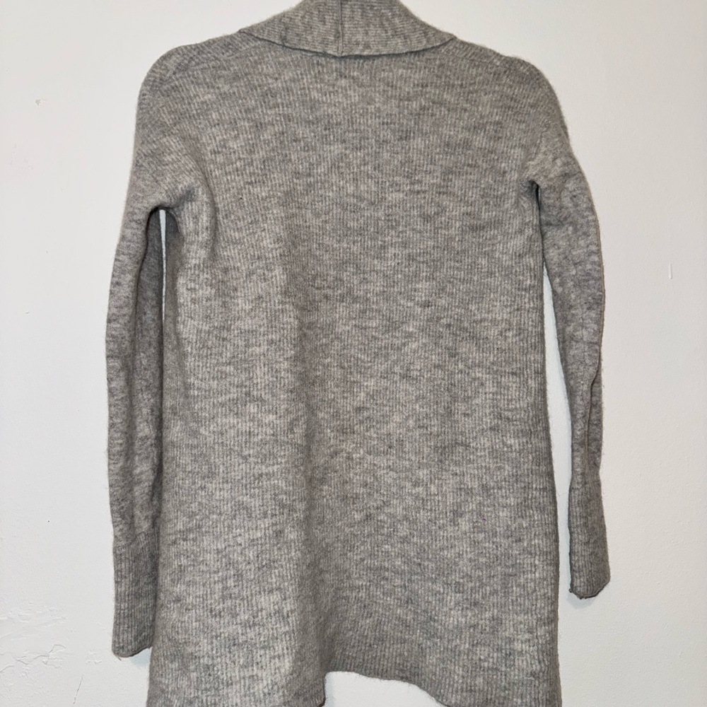 Gray Women's Cardigan Sweater - Picture 3 of 3